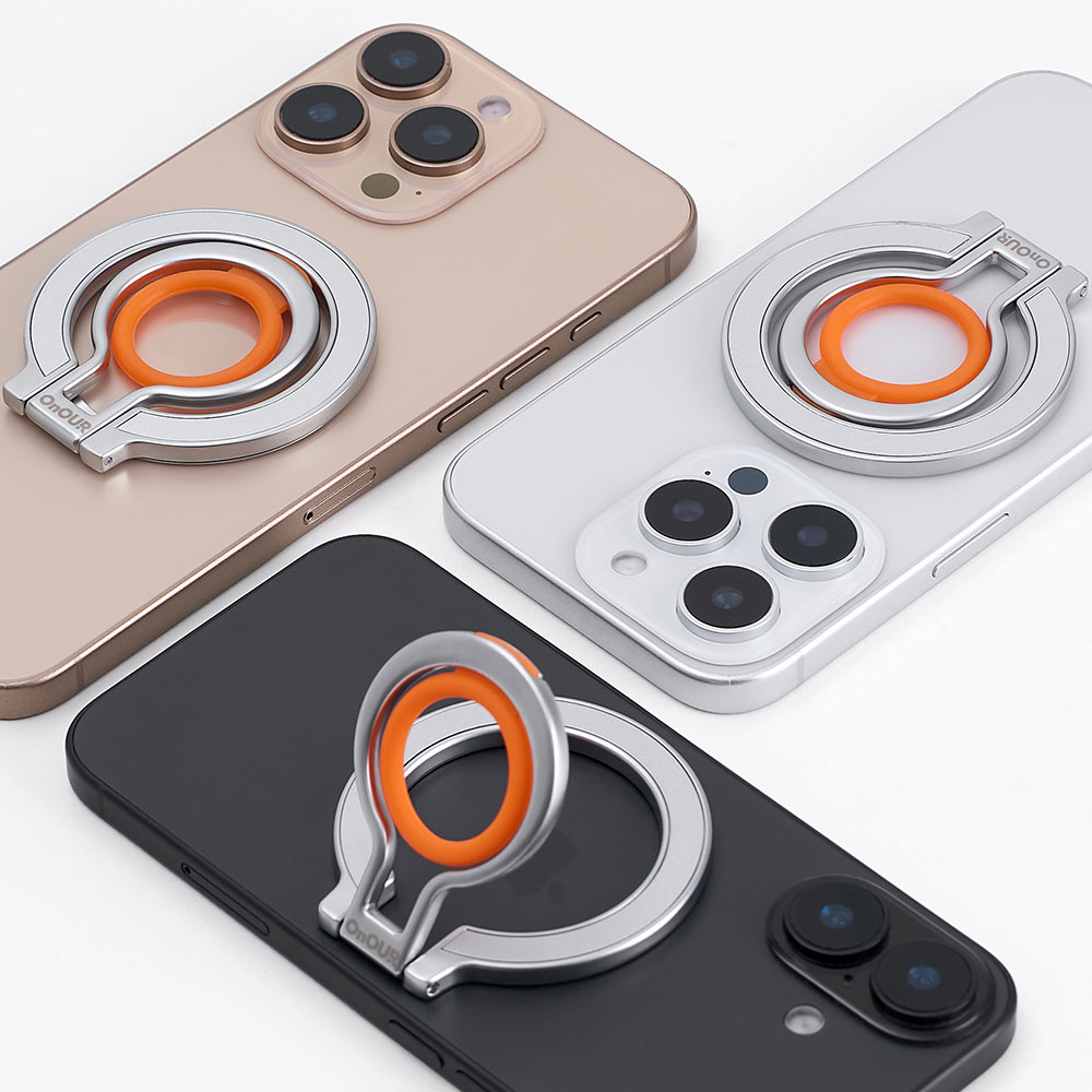 온아워 맥세이프 그립톡 홀더 고무 스마트톡 자석 핸드폰 거치대 핑거 링 아이폰 갤럭시