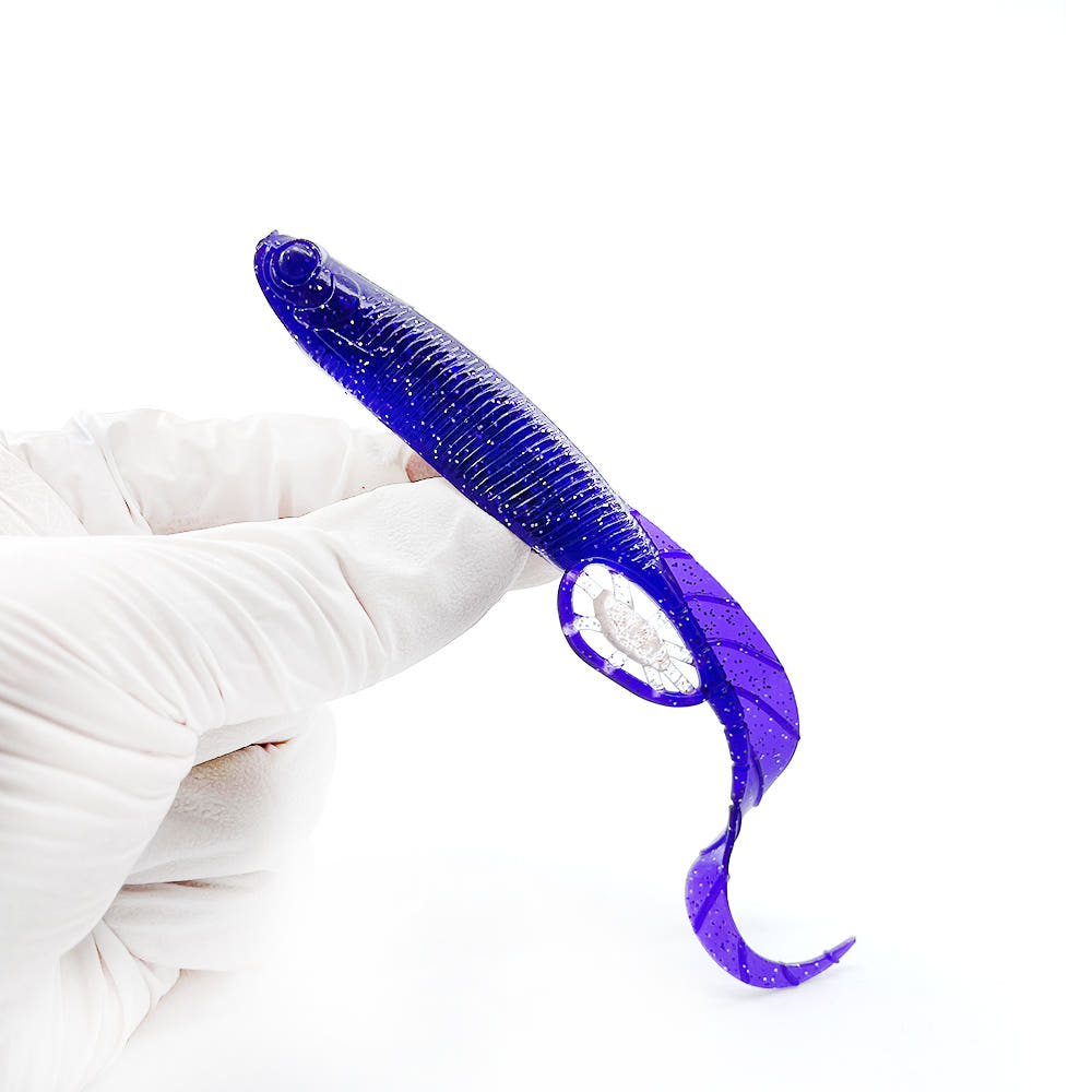 캣츠크로우 모비딕테일 광어다운샷웜 070 퍼플, 12.7cm(5인치) - 상세 이미지 3