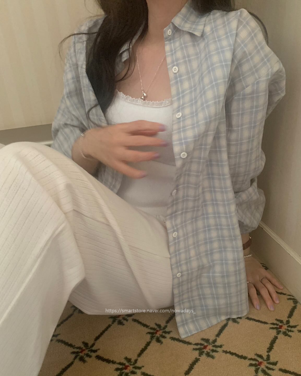pyt 프리티영띵 펀칭 밴딩 팬츠 밴딩 일자 데일리 바지 (2col) 상세 이미지 10