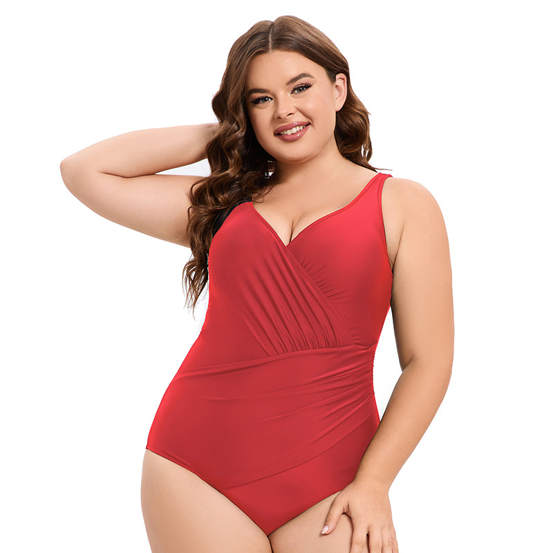빅사이즈 여성 수영복 여자 원피스형 5XL - 상품 이미지