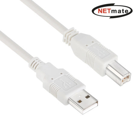NETmate NMC-UB203 USB2.0 AM-BM 케이블 0.3m