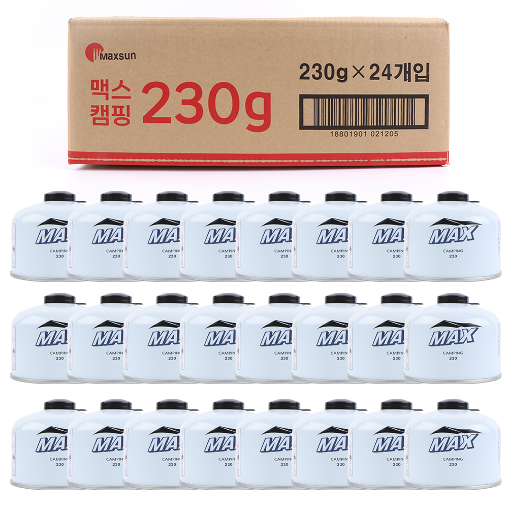 맥스 이소가스 450g 12개 1박스 캠핑 이소 부탄 가스 - 상세 이미지 2