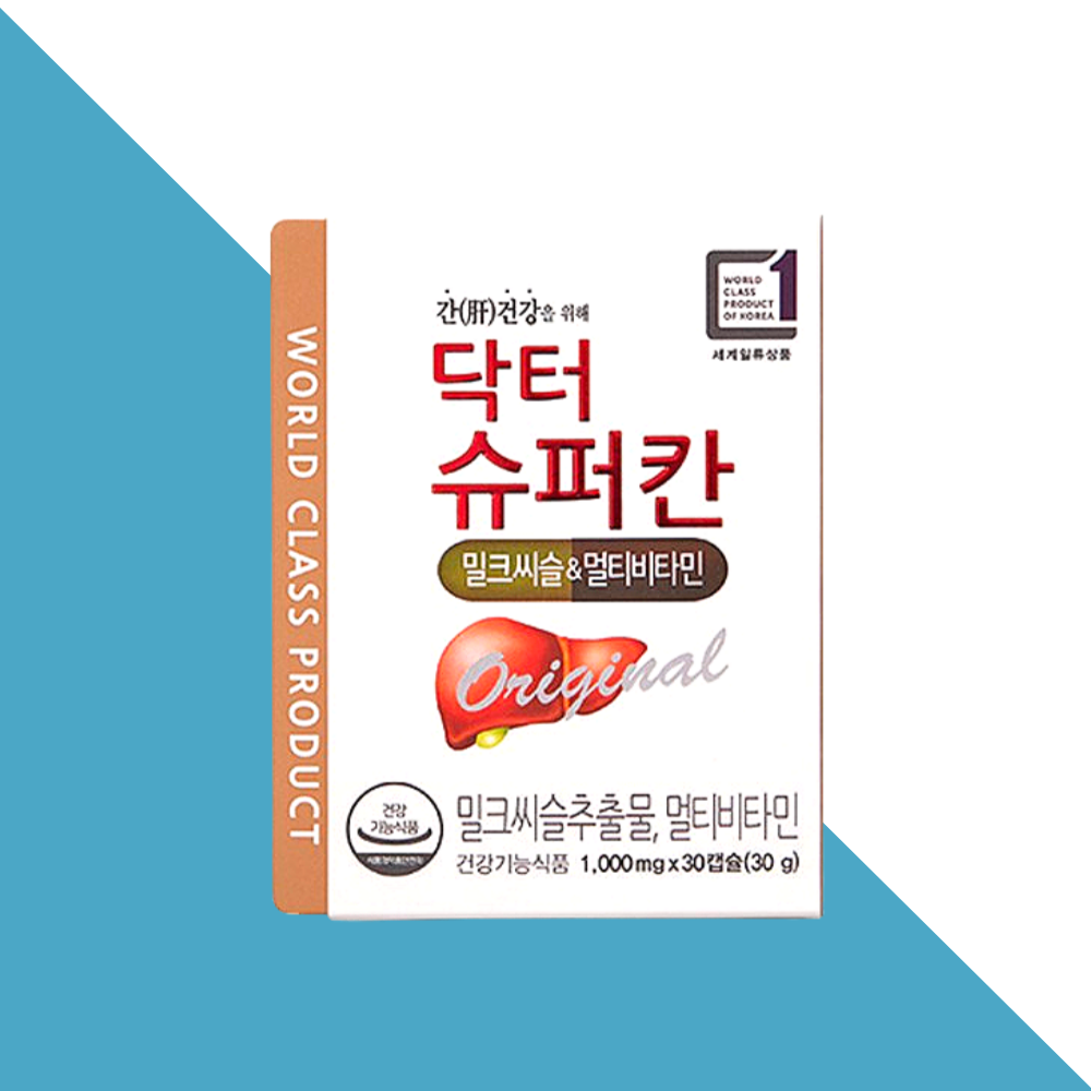 닥터슈퍼칸 밀크씨슬 밀크시슬 에이치엘사이언스 30캡슐X1개 - 상품 이미지