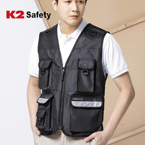 K2 세이프티 남성여름조끼 등산조끼 남자 작업복 S602 - 상품 이미지