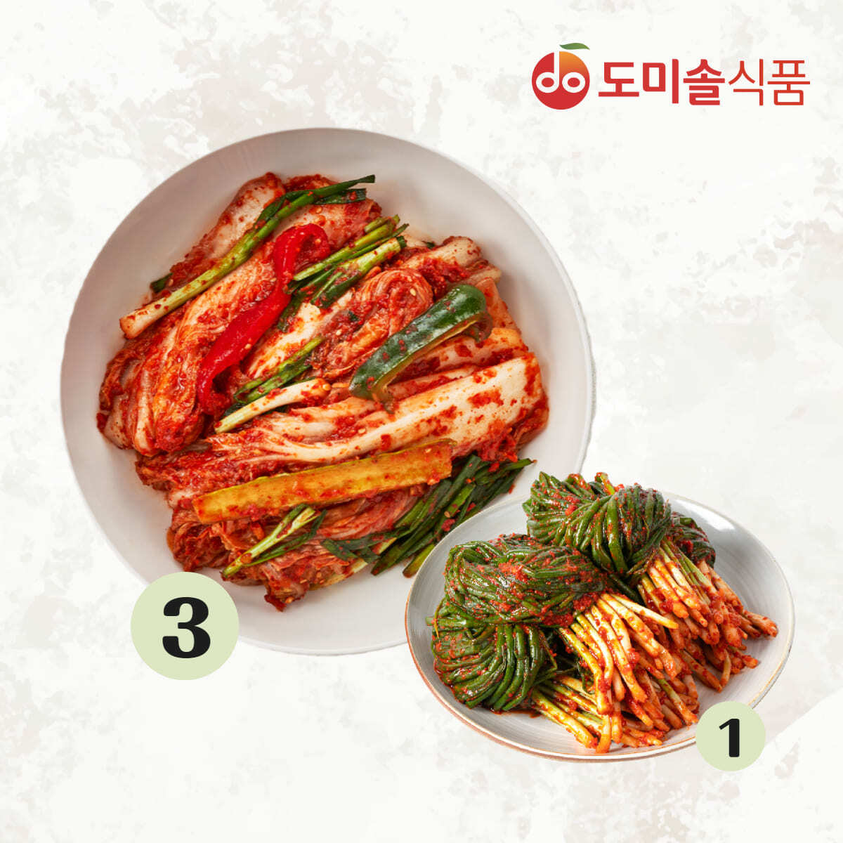 (m)도미솔 박미희 특선겉절이3kg+ 파1kg - 상품 이미지