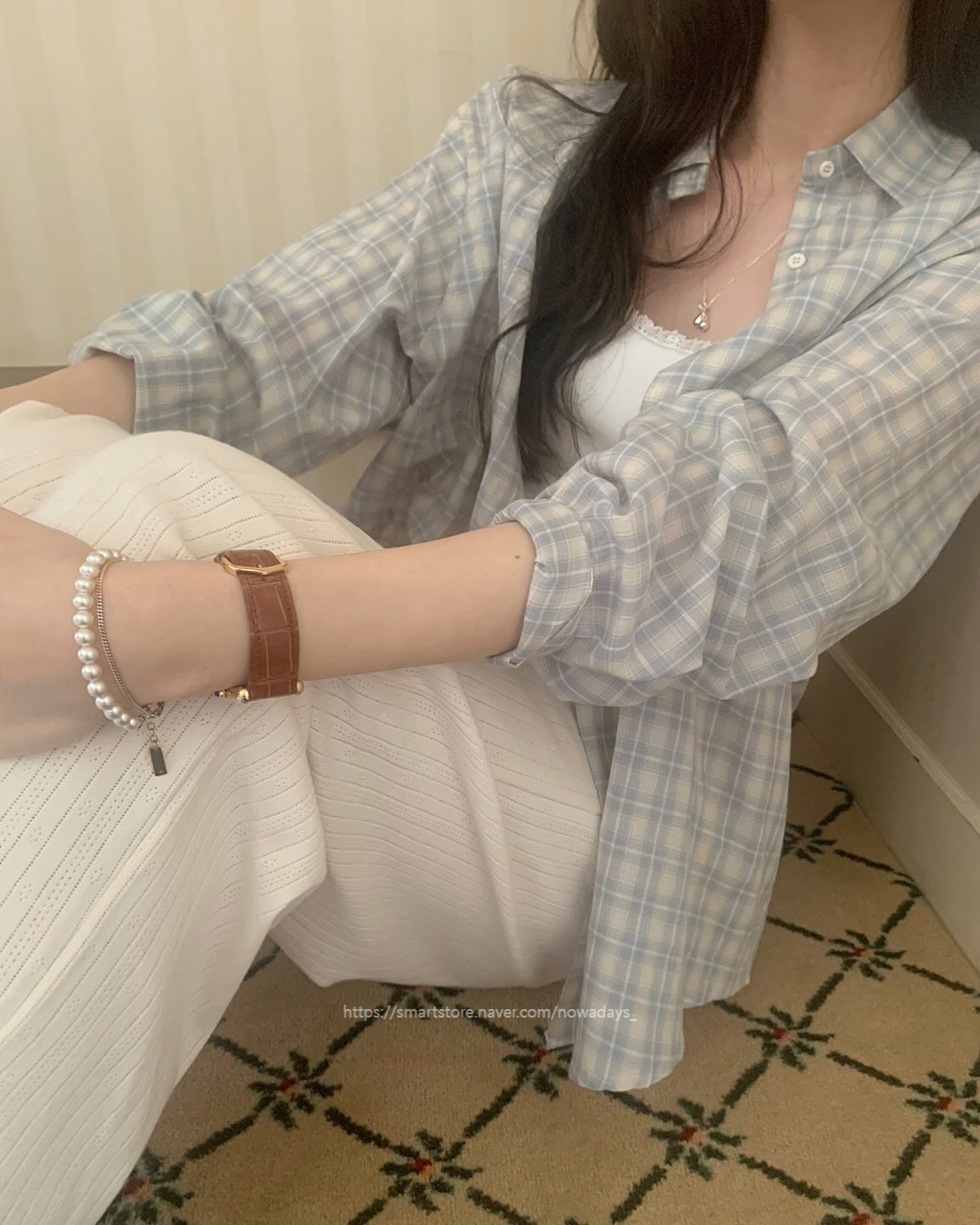 pyt 프리티영띵 펀칭 밴딩 팬츠 밴딩 일자 데일리 바지 (2col) 상세 이미지 6