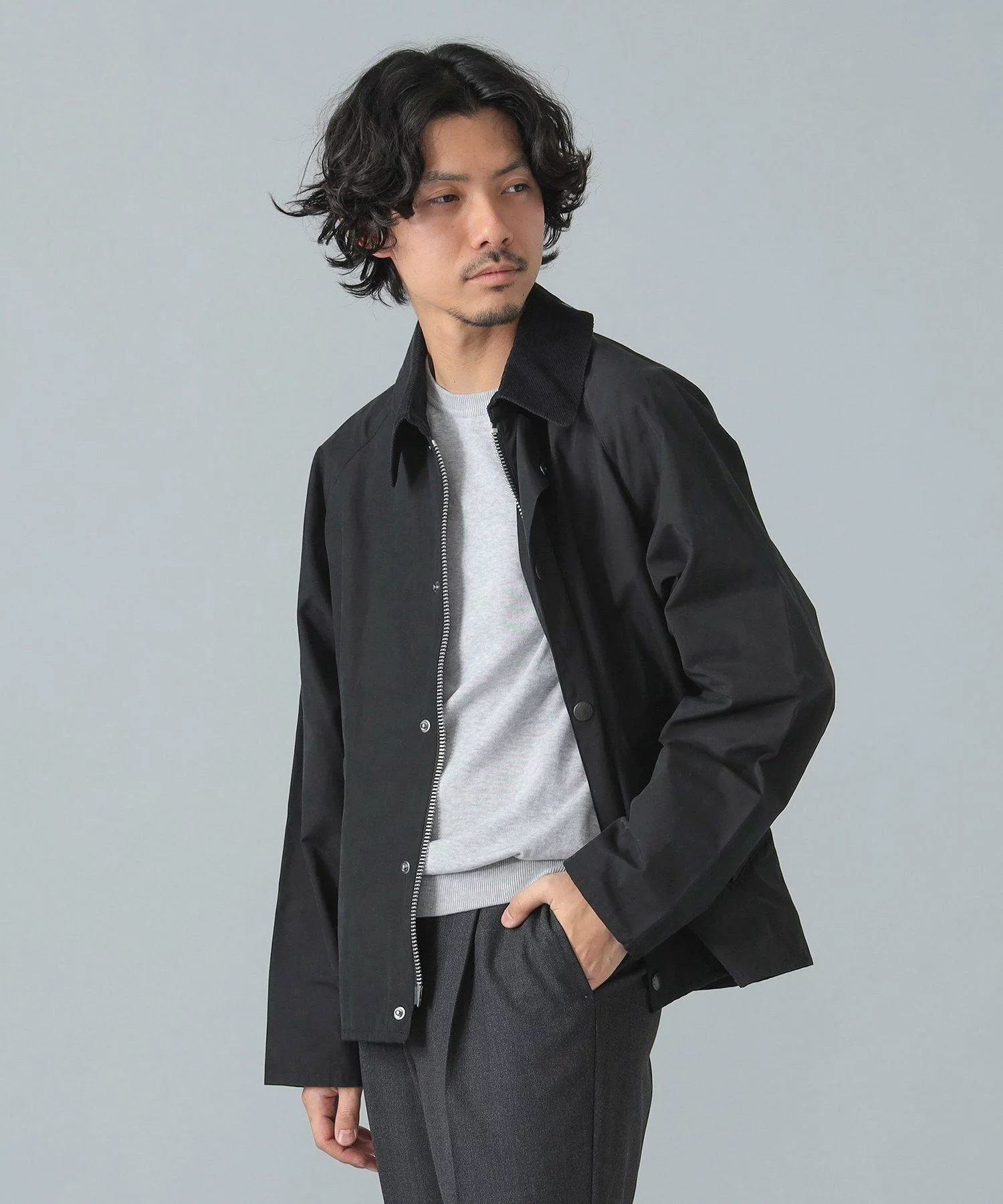 바버 Barbour x 빔스 BEMAS 별주 트랜스포트 피치 스킨 자켓 2컬러 - 상품 이미지