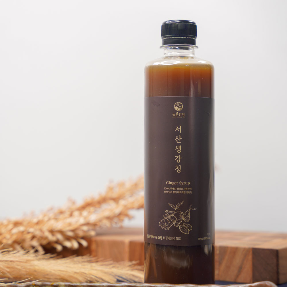무첨가물 생강청 국내산 생강차 진액 원액 600ml