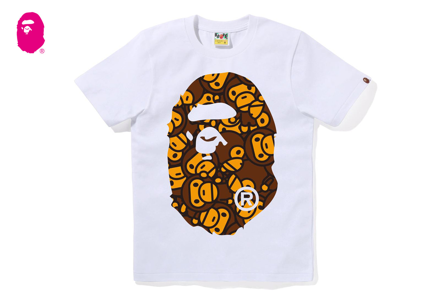 베이프 우먼즈 반팔티 ALL BABY MILO BIG APE HEAD TEE 3월 1주차 2L30-210-018 - 상세 이미지 2