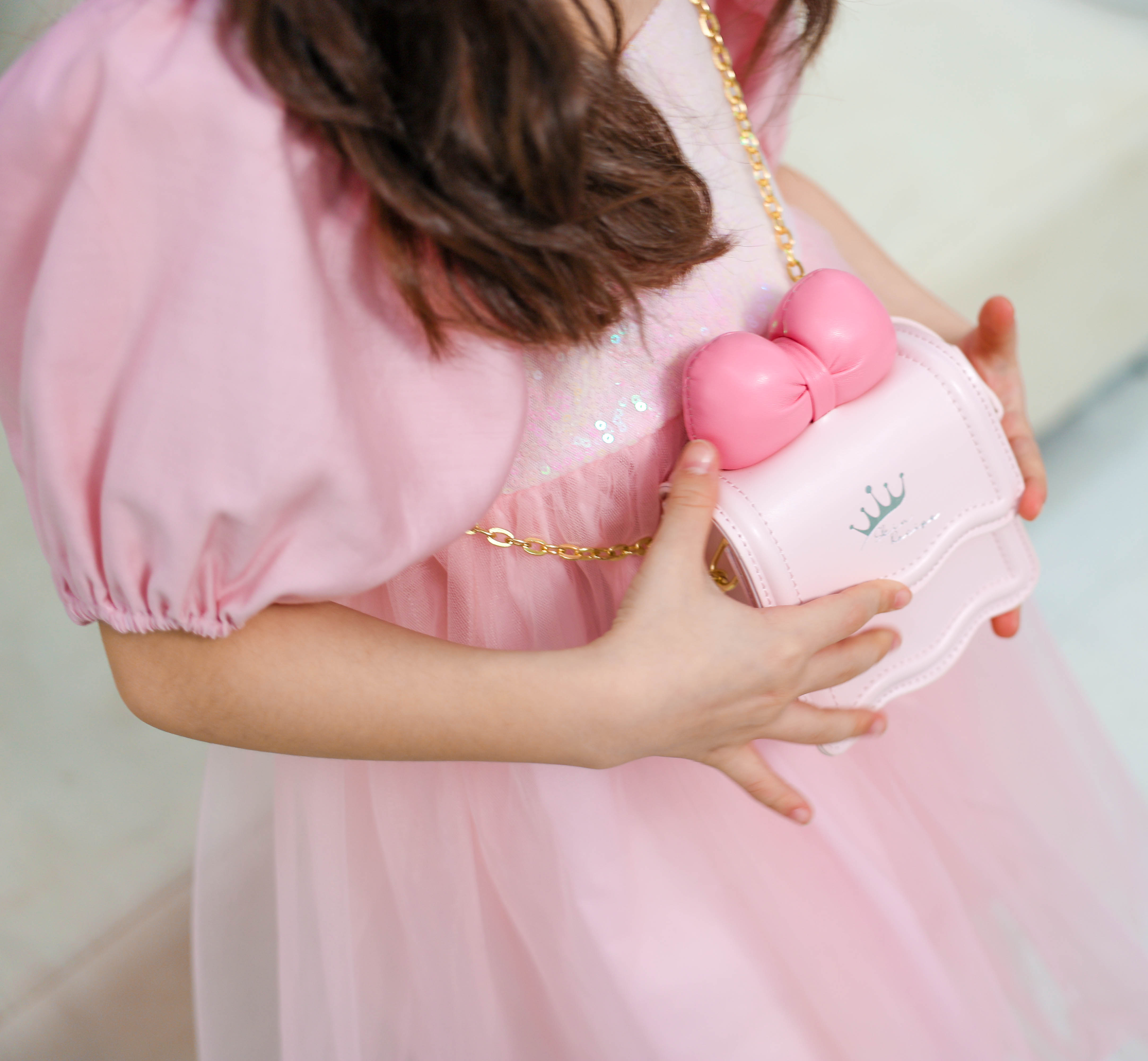 여아 공주 리본 미니크로스가방 선쿠션 립밤세트 딸 조카 어린이날 선물