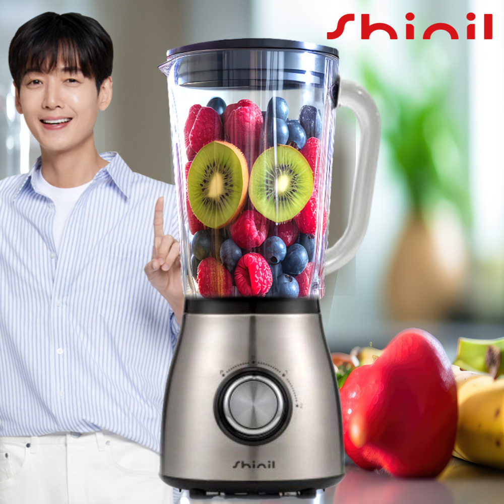 신일 유리 믹서기 얼음갈리는 과일 이유식 후드 믹서분쇄기