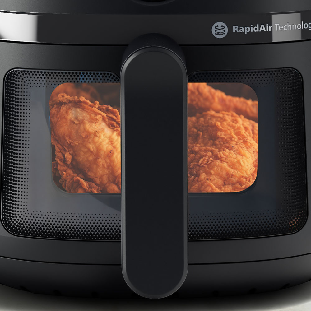 필립스 2000시리즈 보이는 에어프라이어 4.2L 하인즈 증정 블랙