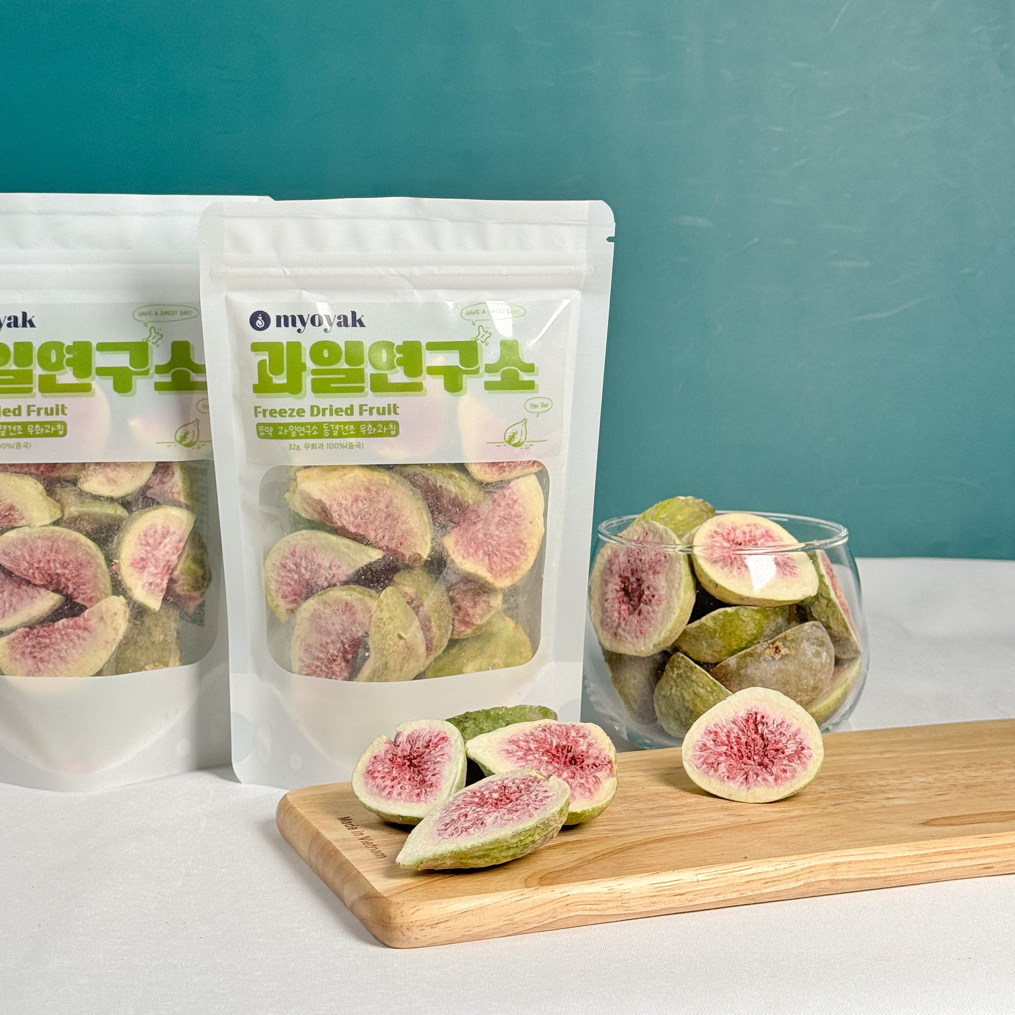묘약 과일연구소 동결건조 무화과칩 2팩 과일칩 말린 건무화과 답례품선물 영양 간식 건조과일 - 상품 이미지