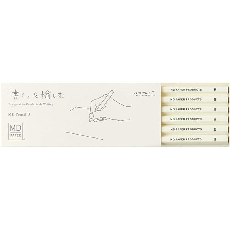 디자인필 미도리 MD연필 6개 세트 B - 상품 이미지