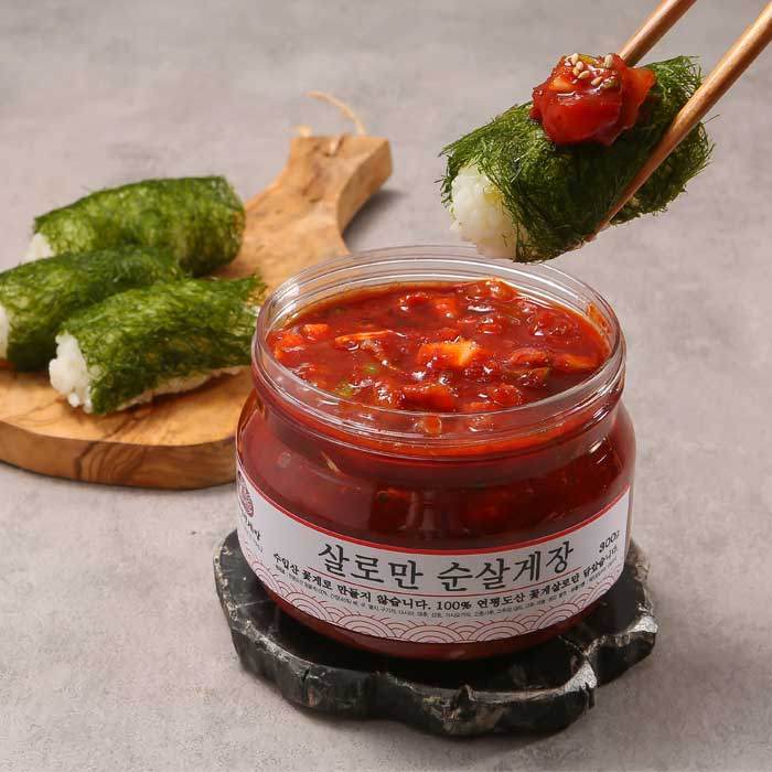 62년전통 알품게 삼대인천게장 살로만 순살게장 간장게장 양념 400g