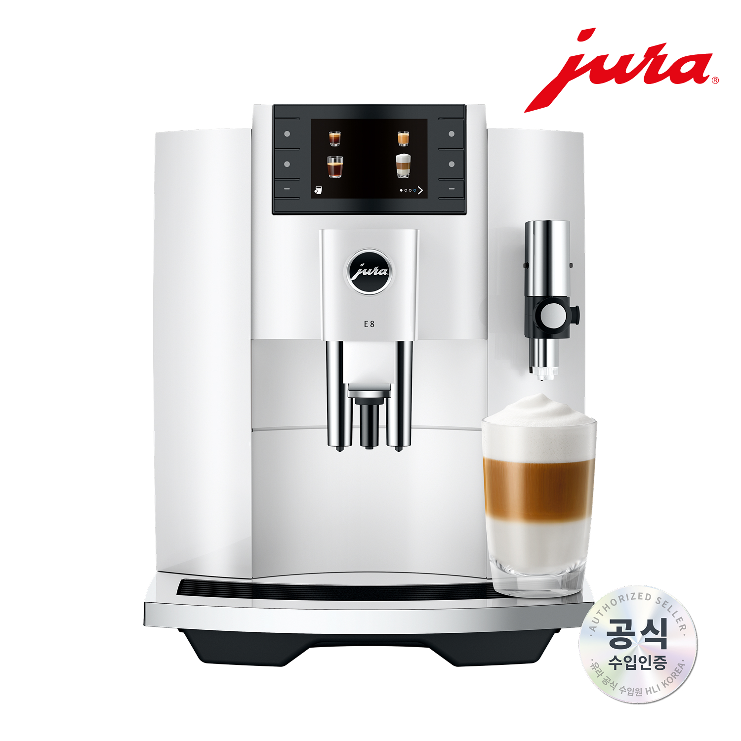 [유라] 전자동 커피머신 E8 G3 PianoWhite / Refined Grinding, Redefined Coffee - 상세 이미지 2