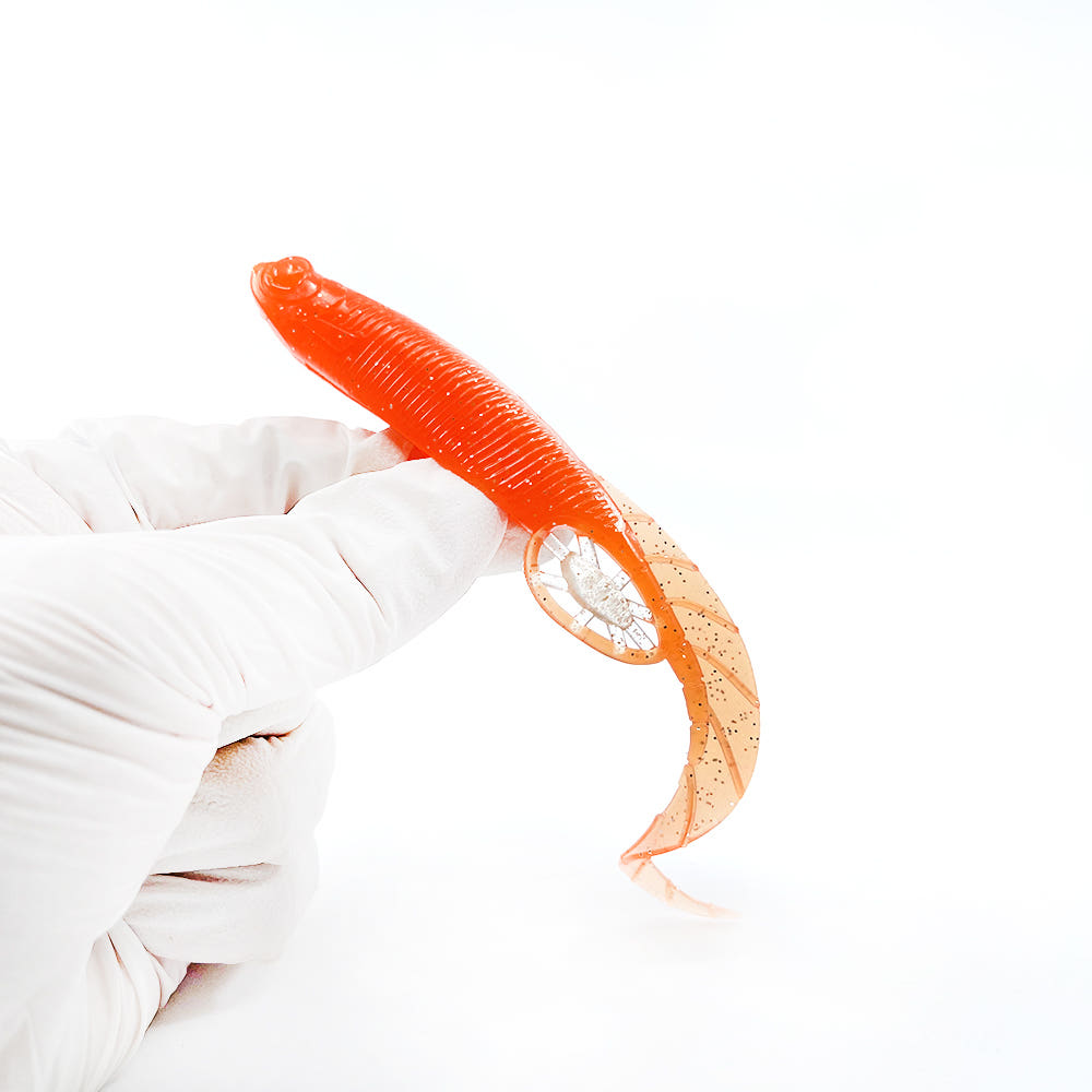 캣츠크로우 모비딕테일 광어다운샷웜 021 오렌지실버, 12.7cm(5인치) - 상세 이미지 3