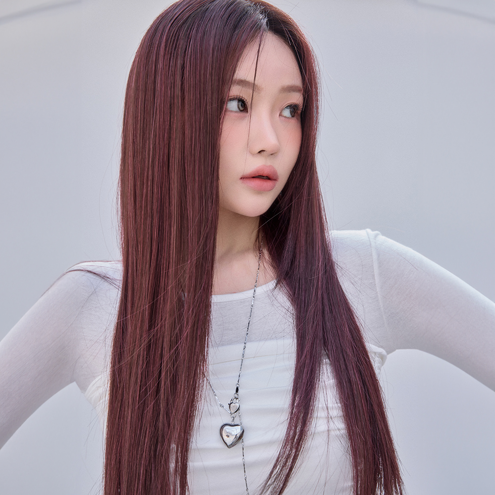 수제 통가발 스트레이트 25인치 슬릭컷 버건디 - 상세 이미지 3