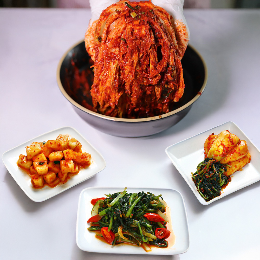 [밋앤밀] 소문난 맛집 국내산 재료 100% 포기김치 4.5kg+900g 김치 3종 택1 : 밋앤밀