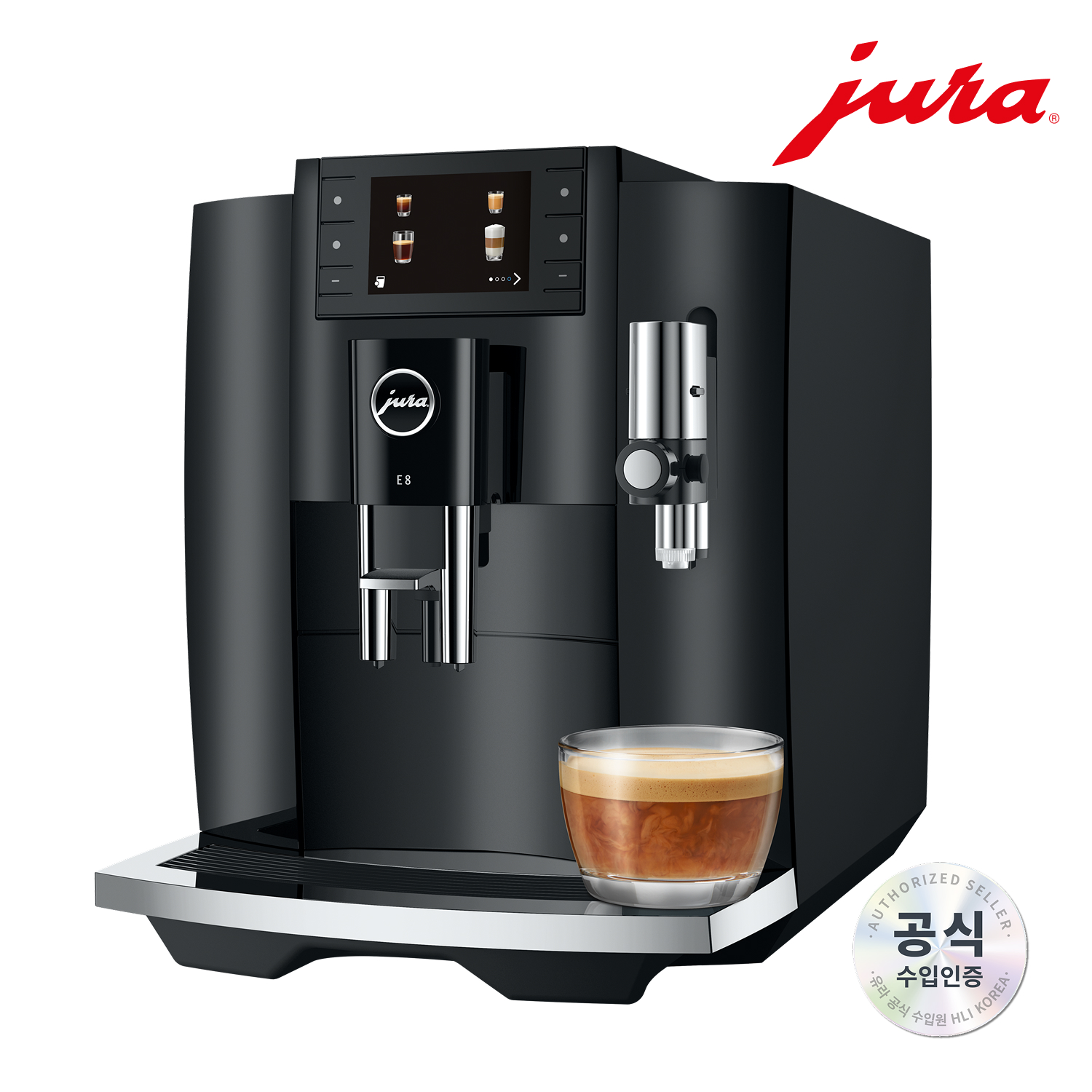 [유라] 전자동 커피머신 E8 G3 Pianoblack / Refined Grinding, Redefined Coffee - 상세 이미지 3