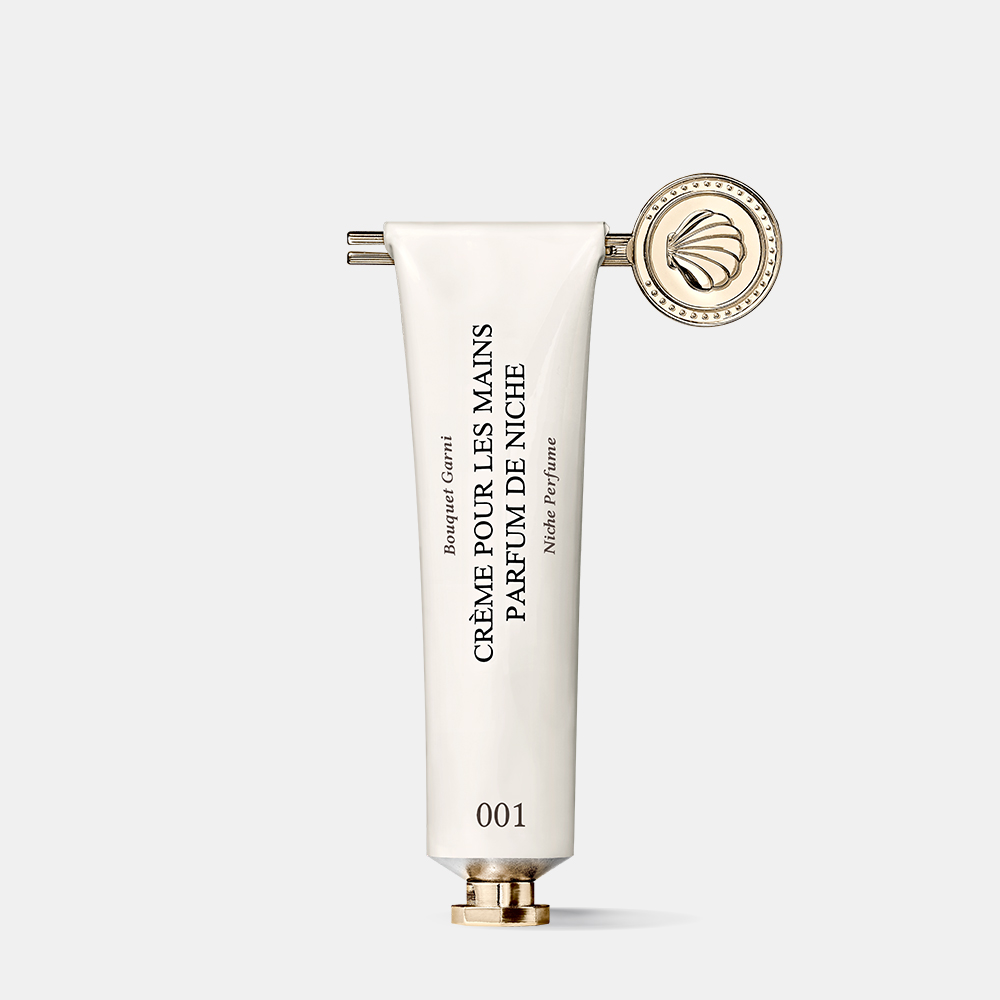 부케가르니 니치 퍼퓸 핸드크림+스퀴지 구성 세트 향 2종 답례품 핸드로션 50ml - 상품 이미지