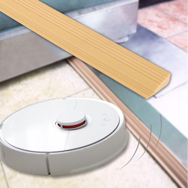 로봇청소기 문턱 넘기 슬로프 받침대 문지방 경사 단차 제거 8mm 베이지 2개입(5759) : 아디브 스토어