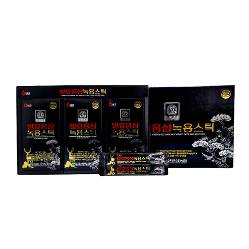 6년근 발효 홍삼 녹용 진액 스틱 효능 30포