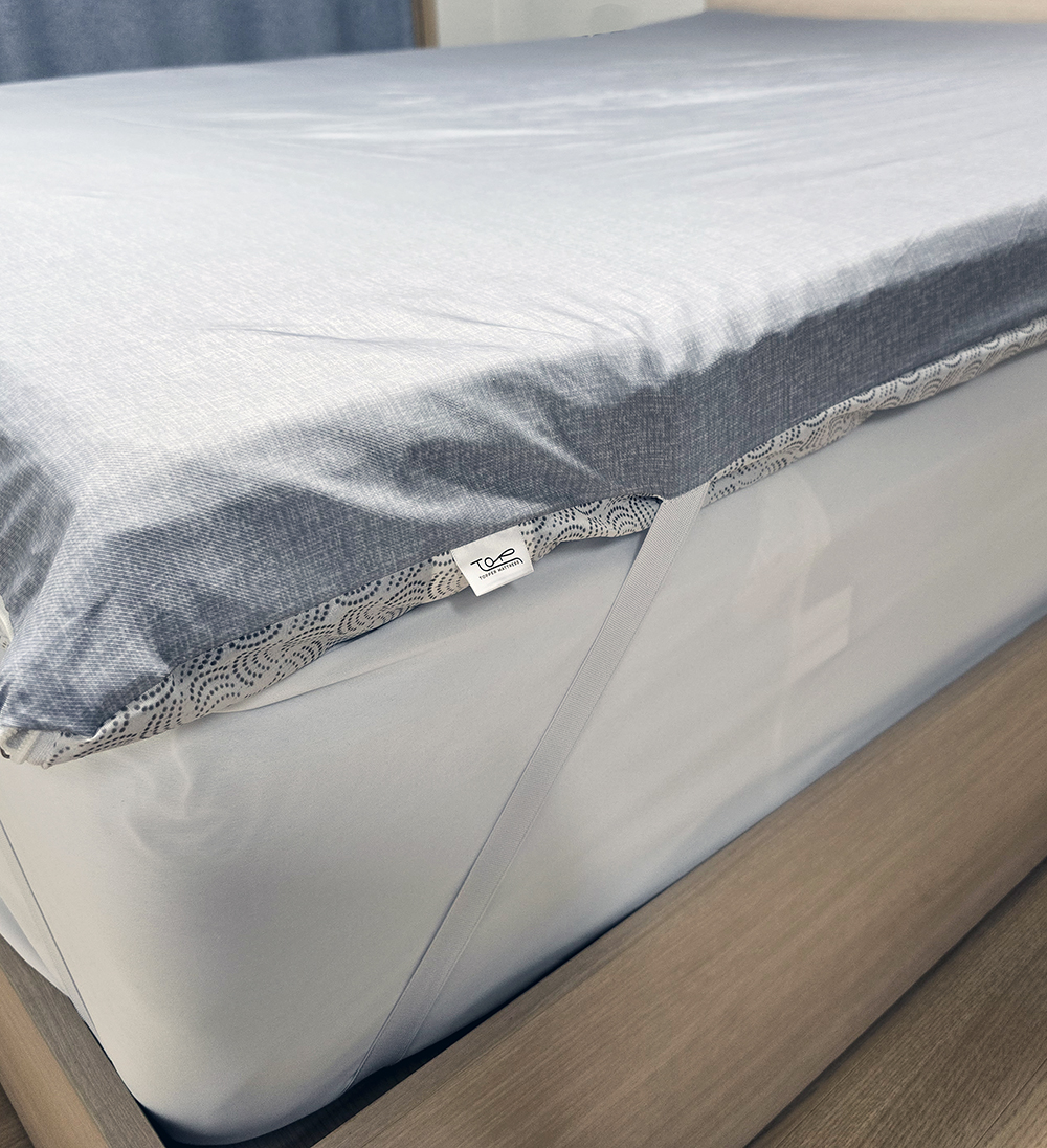 탑토퍼 매트리스 단단한 딱딱한 바닥 허리에좋은 침대 원룸 디스크 하드 싱글 베이지