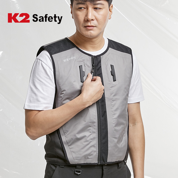 K2 세이프티 남성여름조끼 등산조끼 물투입 시원한 아이스 쿨링 베스트2 - 상세 이미지 2