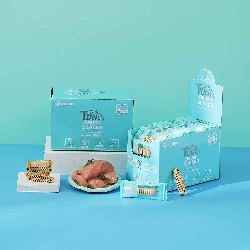 뉴트리오 티덴브러쉬 관절 X 50봉 400g 강아지 간식 덴탈 치약껌