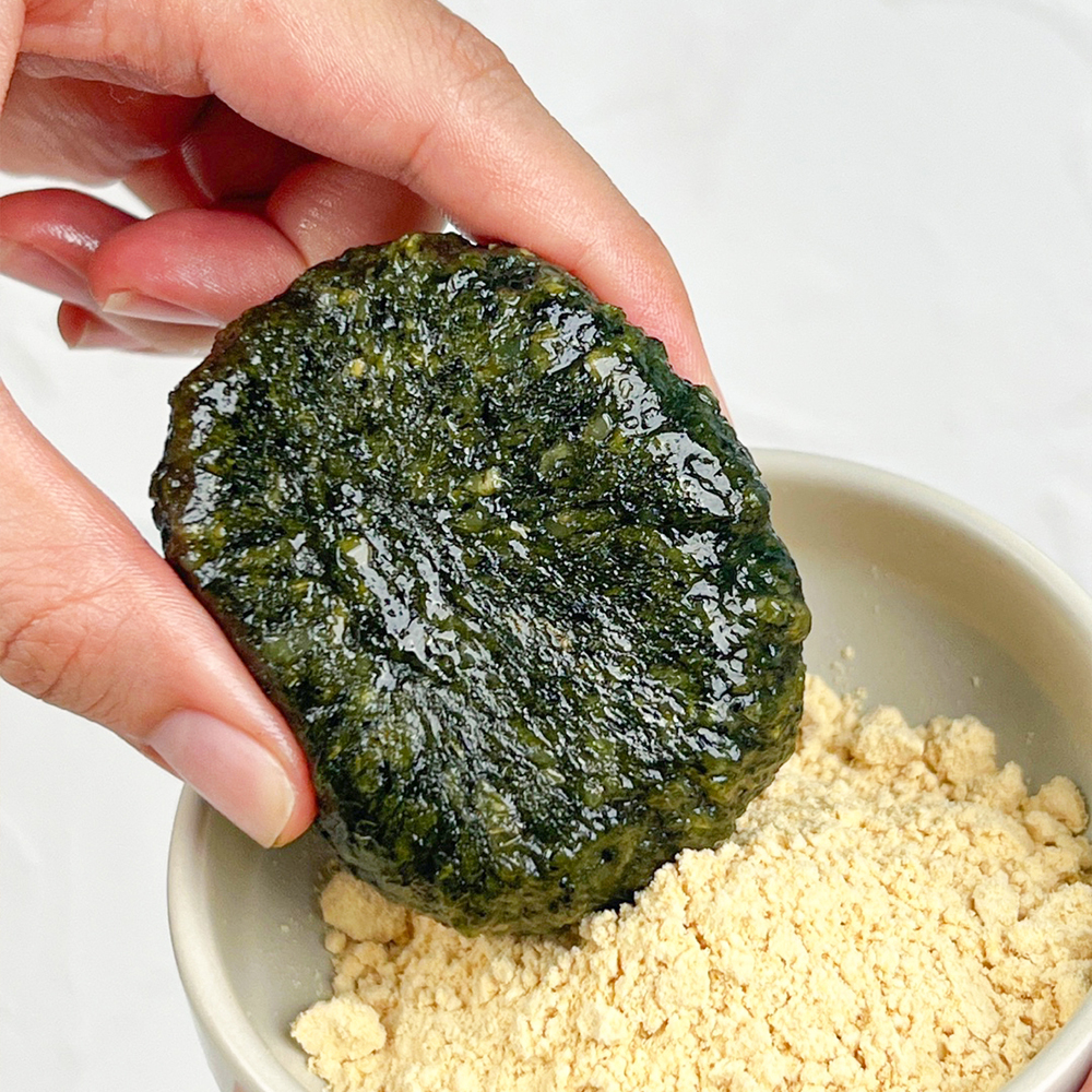 파파공방 무설탕 현미 밥알 쑥떡 저당떡 제주 해풍쑥떡 저염식 식사대용 떡 70g, 24개 이미지 4