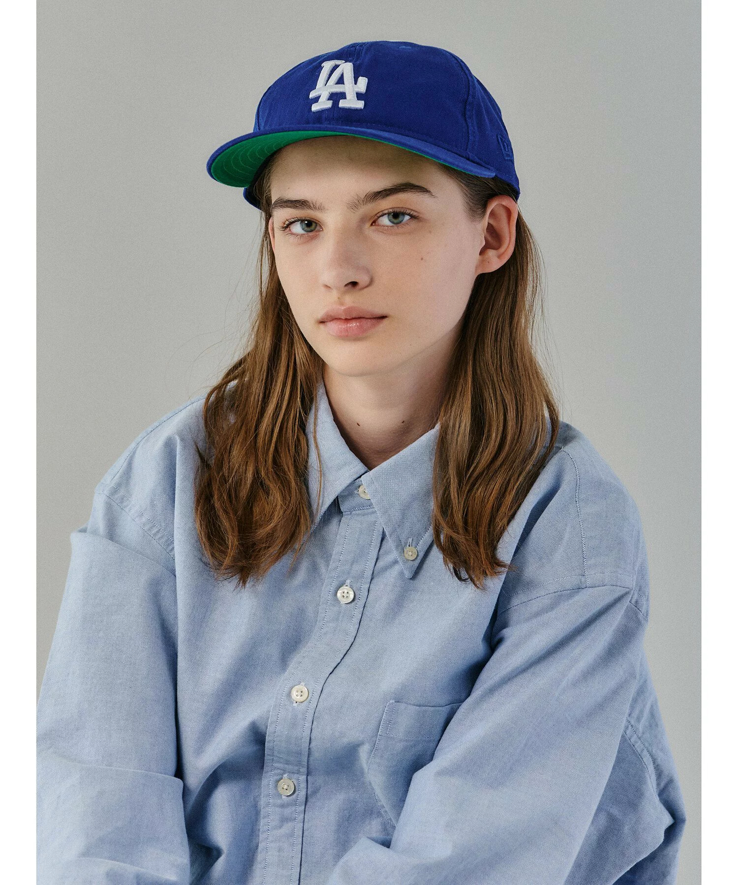 뉴에라 NEW ERA x 비샵 별주 다저스 59FIFTY 레트로 크라운 캡 모자 블루 - 상세 이미지 3