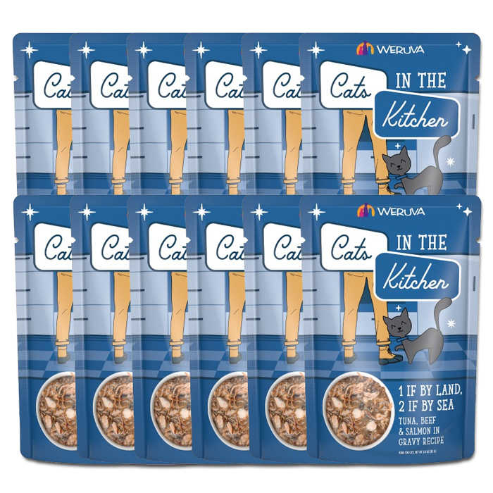 웨루바 CITK 캣츠인더키친 주식파우치 85g x 12개 원 이프 바이 랜드 고양이 습식사료 - 메인 이미지