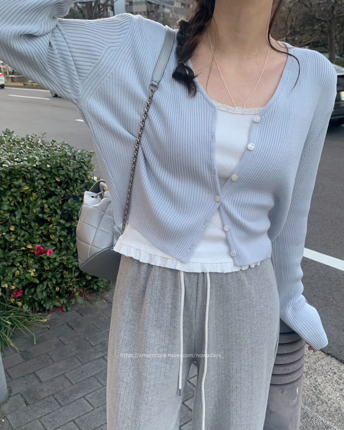 pyt 프리티영띵 펀칭 밴딩 팬츠 밴딩 일자 데일리 바지 (2col) 상세 이미지 11