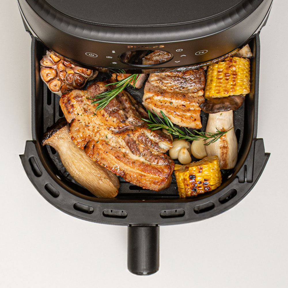 필립스 2000시리즈 보이는 에어프라이어 4.2L 하인즈 증정 블랙