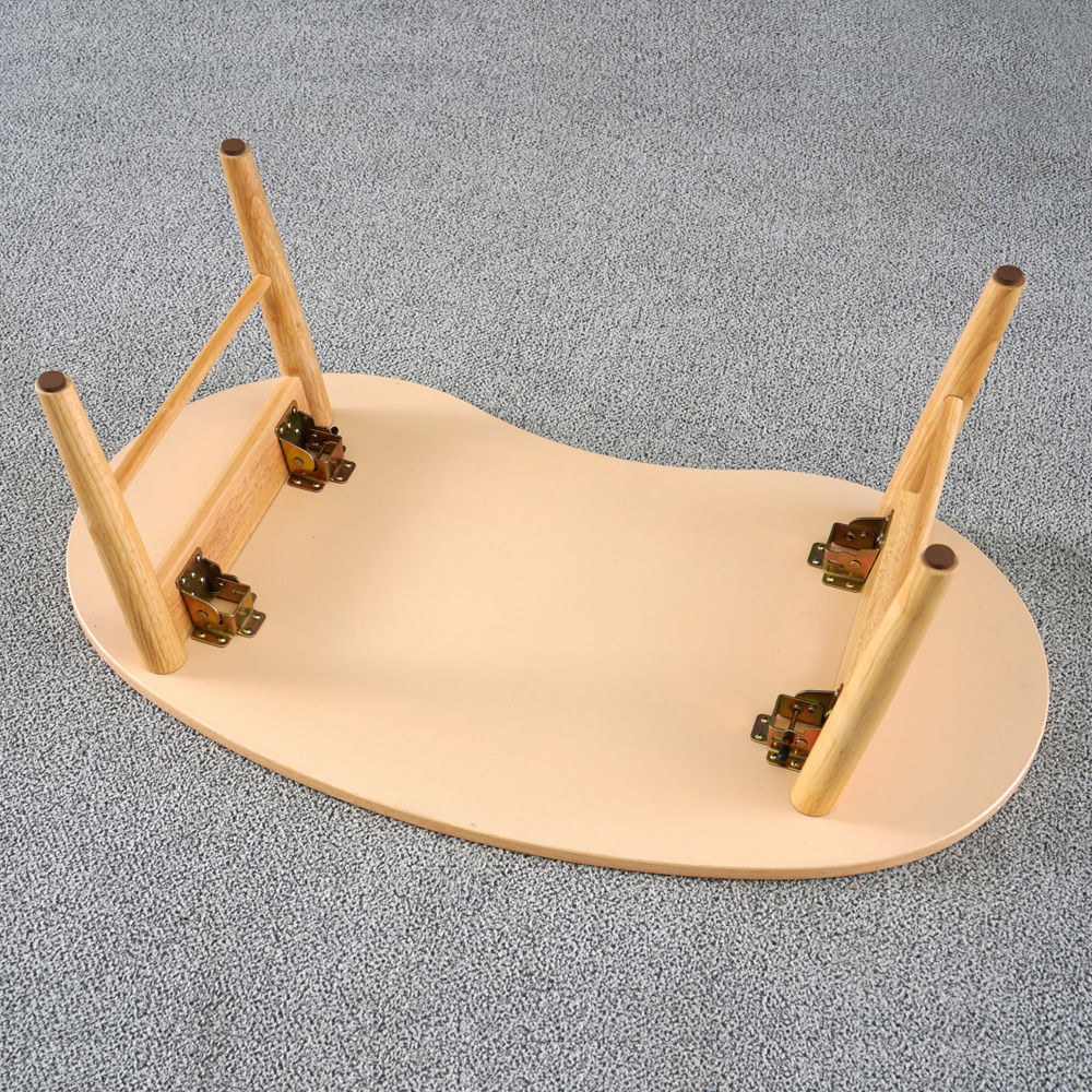 원목 접이식 좌식 테이블 거실 소파 좌탁 밥상 900x500mm, 내추럴