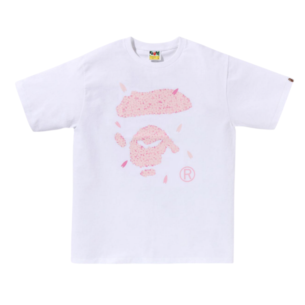 베이프 반팔티 SAKURA APE FACE TEE  3월 1주차 1L20-110-017 - 상품 이미지