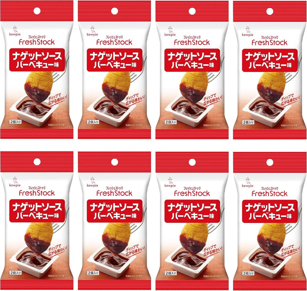 큐피  FreshStock 치킨너겟 소스 바베큐맛 8개입