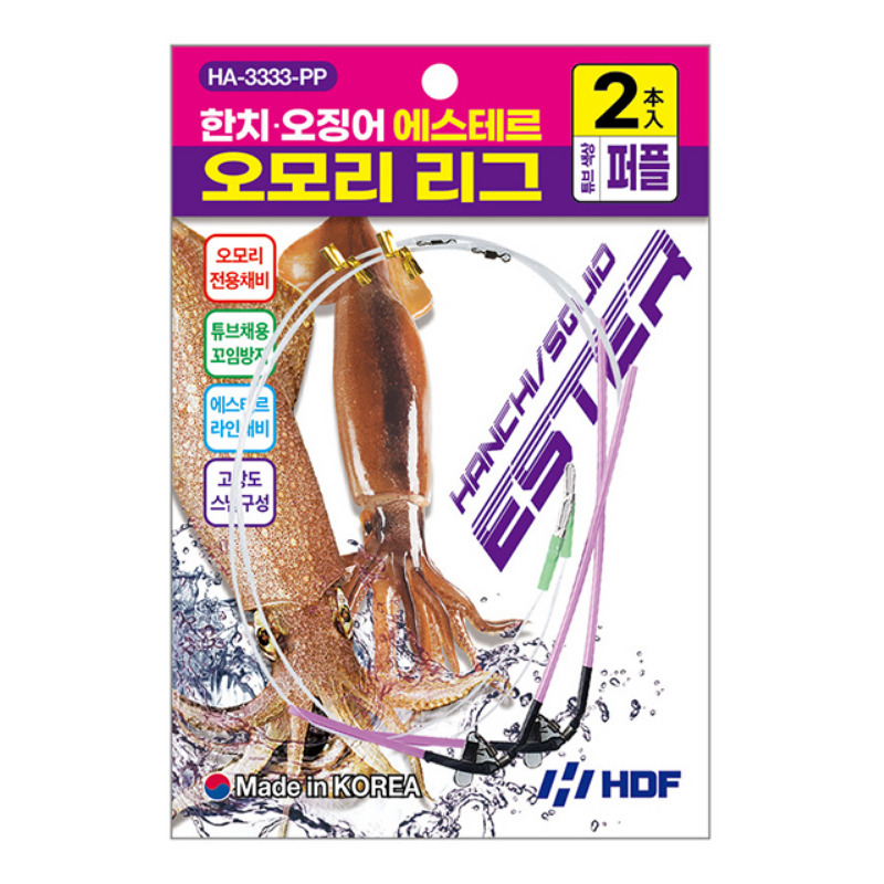 해동 한치 오징어 에스테르 오모리 리그 HA-3333 오모리 리그 채비 - 상세 이미지 2