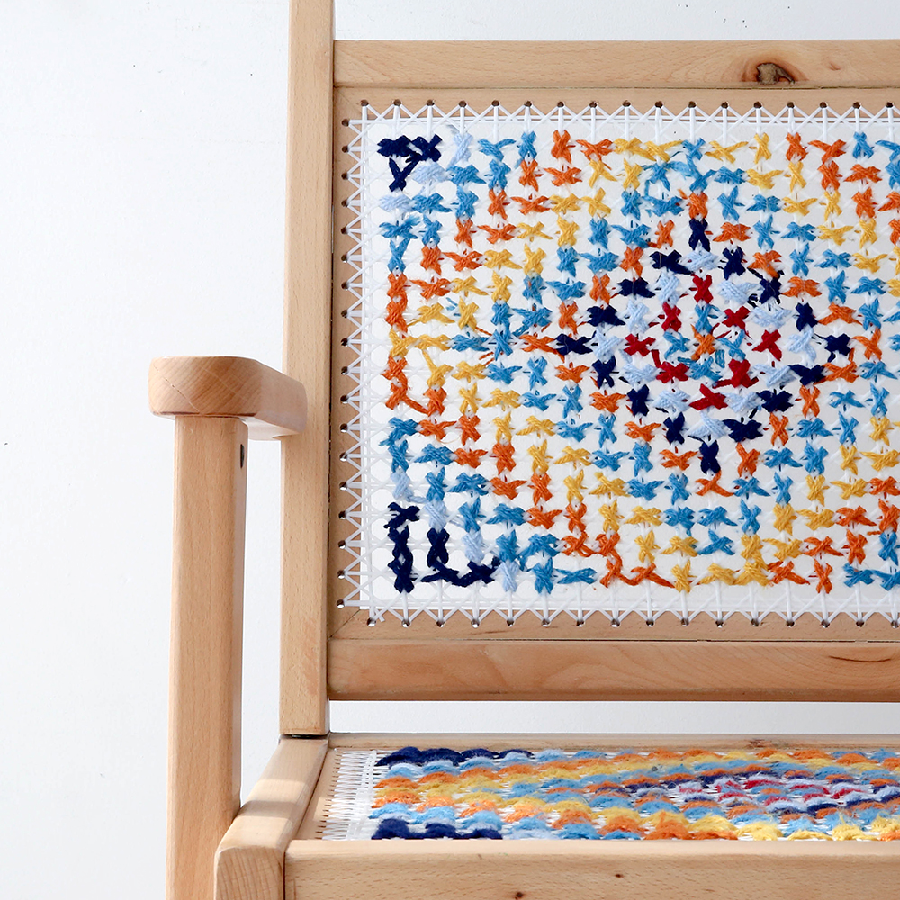 CROSSSTICH 원목안락의자 망고나무 02 레인보우패턴 4290.0979 이미지 8