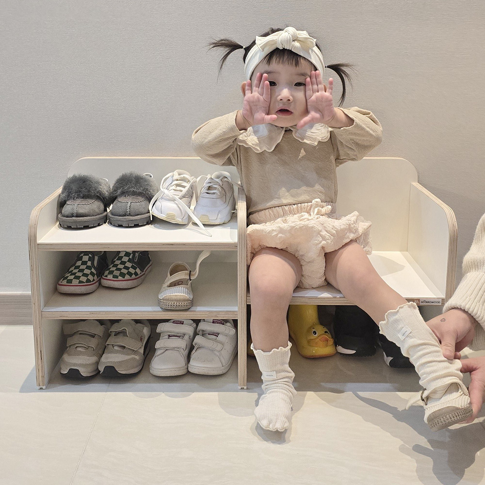 어거스트 슈벤치 아기 현관 신발장 의자 유아 키즈 어린이 몬테소리 벤치