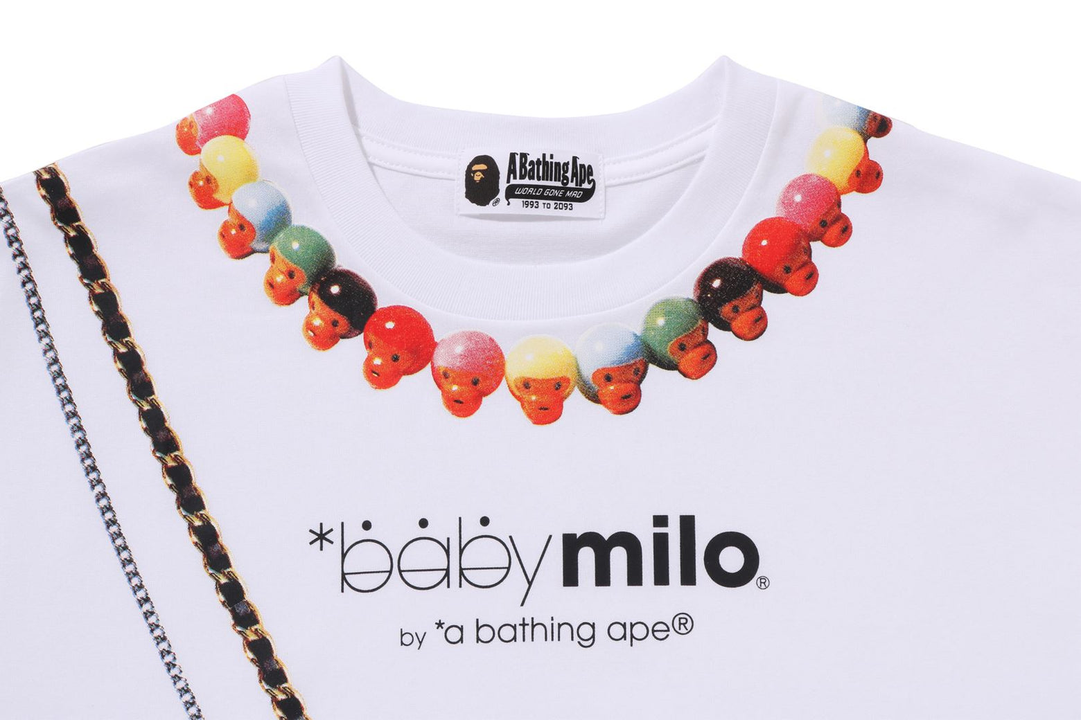 베이프 우먼즈 반팔티 BABY MILO FAKE PRINT OVERSIZED TEE 3월 1주 2L30-209-012 - 상세 이미지 4