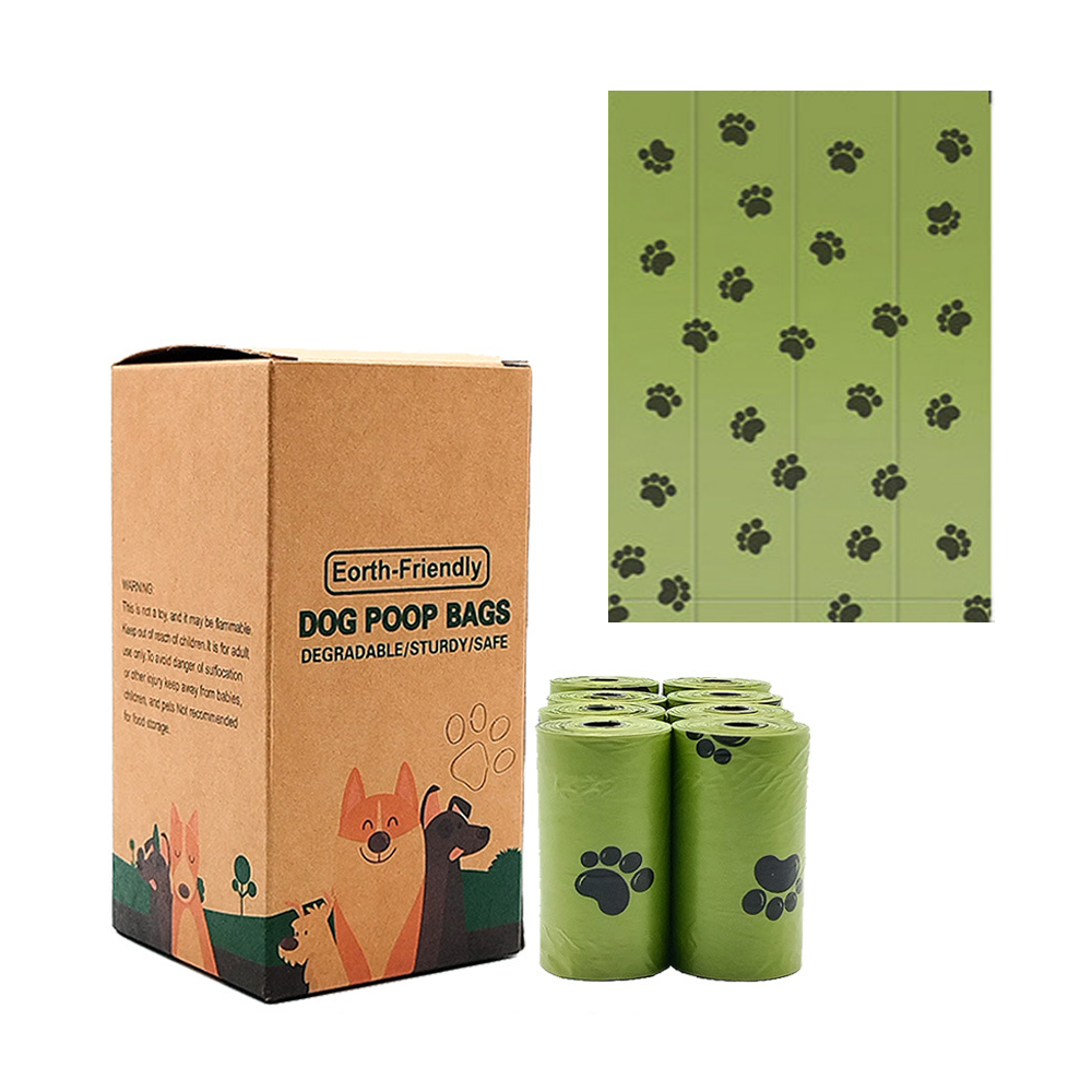 강아지 배변봉투 8롤 산책 대변봉투 휴대용 풉백 리필 생분해 비닐 똥봉투 똥츄