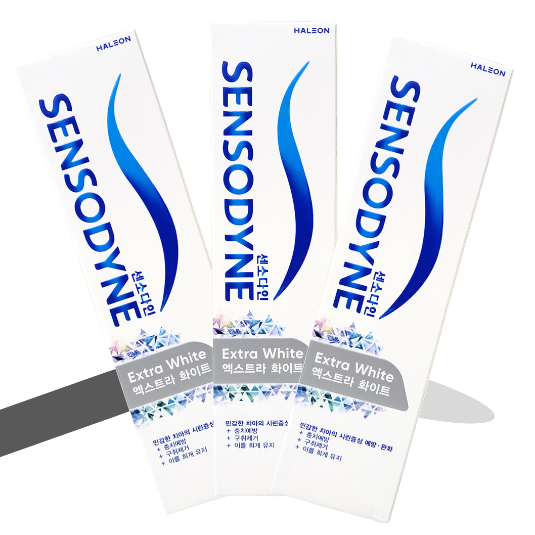 독일 약국 센소다인 엑스트라 화이트 이치 치약 120g 3개 - 상품 이미지