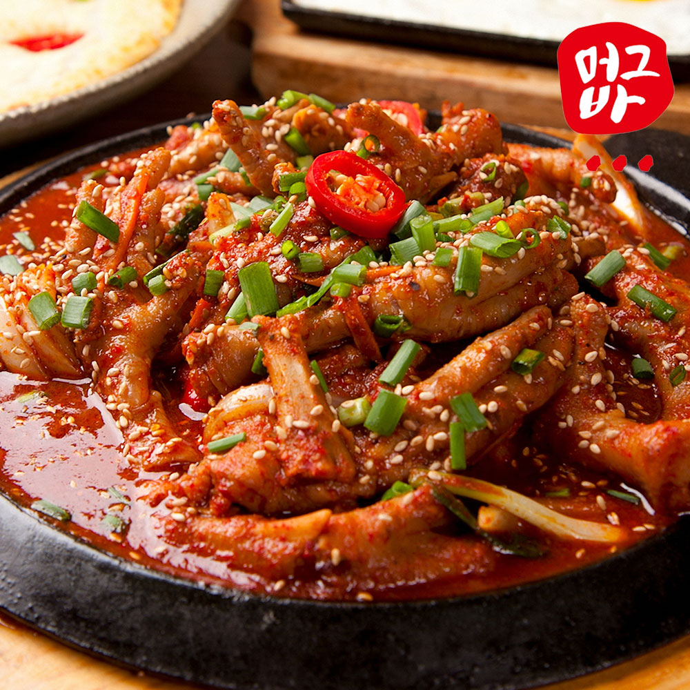 매콤한 국물닭발 통뼈닭발 캠핑음식 안주 매운닭발 500g, 1개 - 상품 이미지