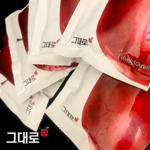 그대로 쭙 국산 사과즙 원물 100% NFC착즙 일반파우치 실속형 패키징... 맛있게 먹은 솔직 후기 - 상품 이미지 2
