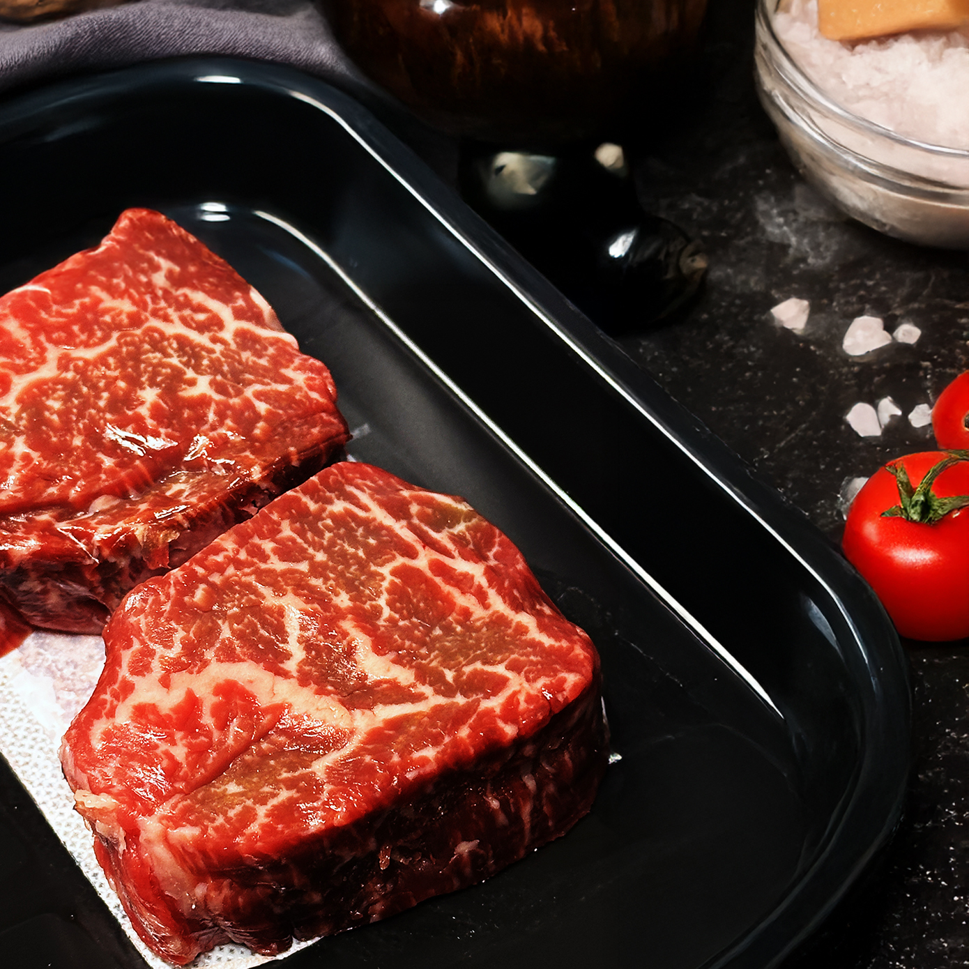 한우 안심100g 미경산암소 투뿔 마블링 넘버나인 - 상세 이미지 2