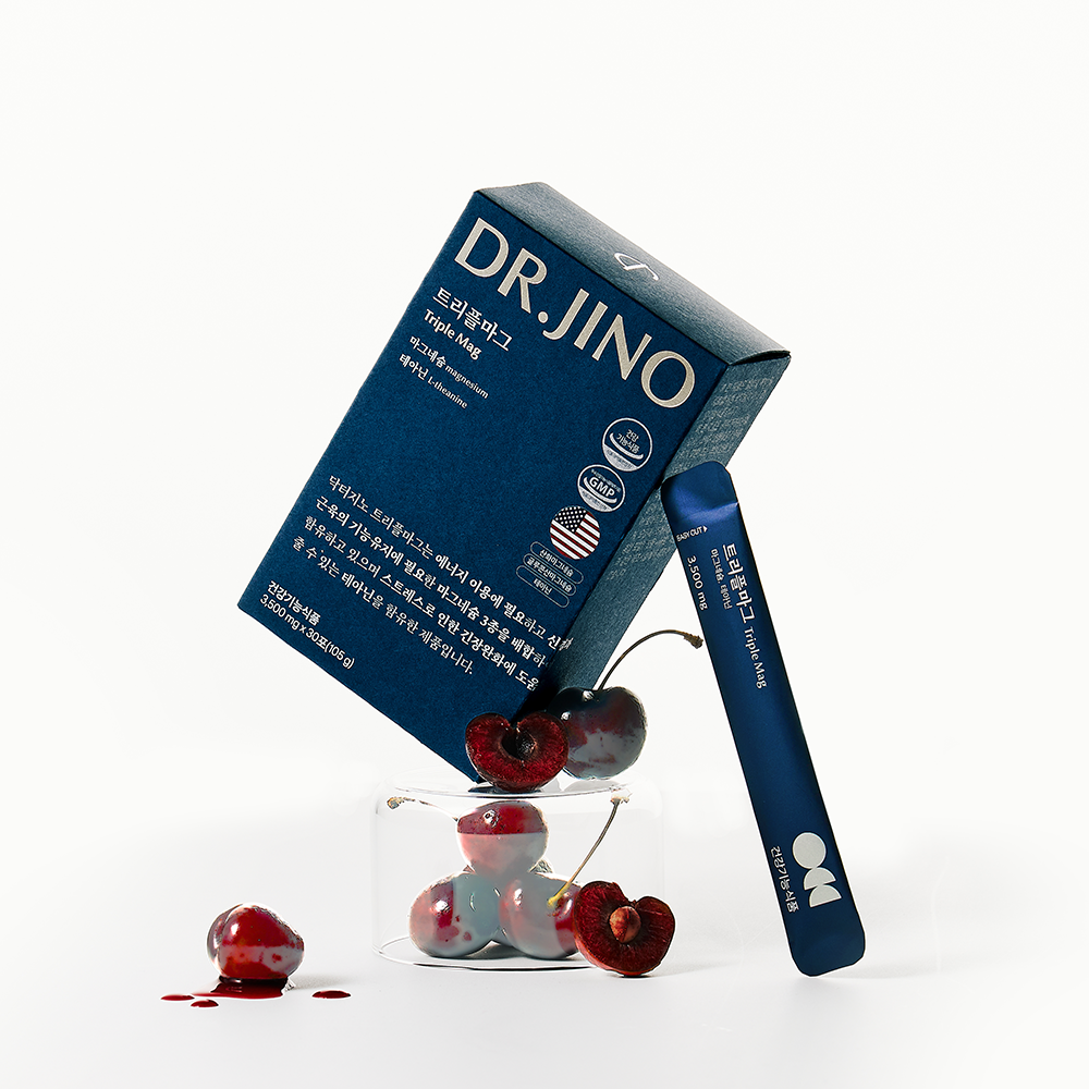 [34% 구매 혜택] 닥터지노 트리플마그 쌀발효 3종 마그네슘 테아닌 말레산 수면 스트레스 30포, 4개 상세 이미지 6