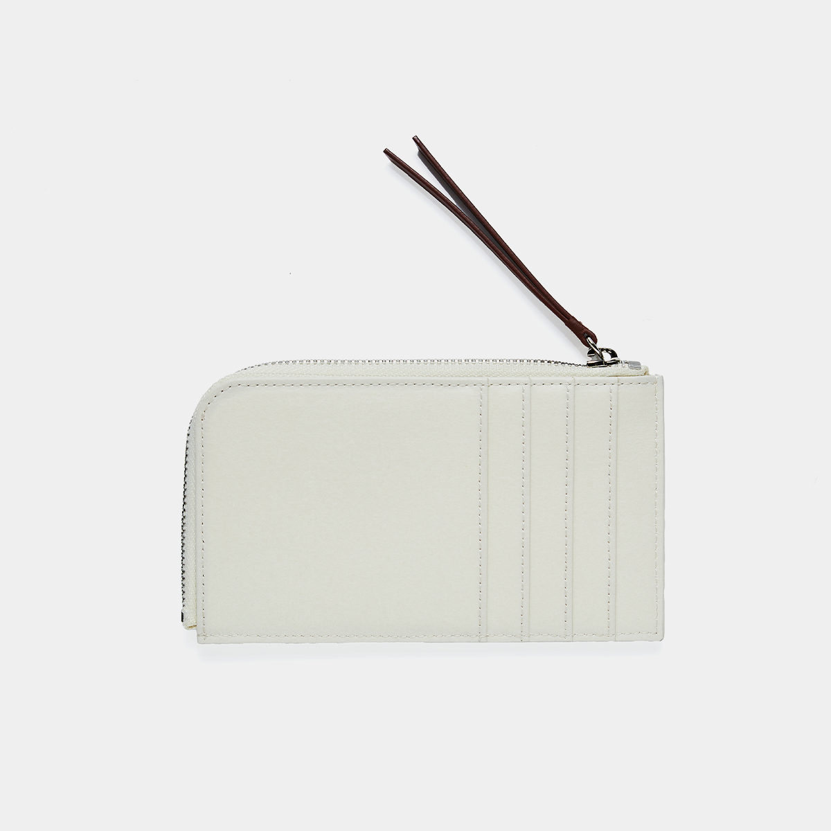 반달지퍼카드지갑 / Bandal Zipper Card Wallet [크림버건디] : 할리케이