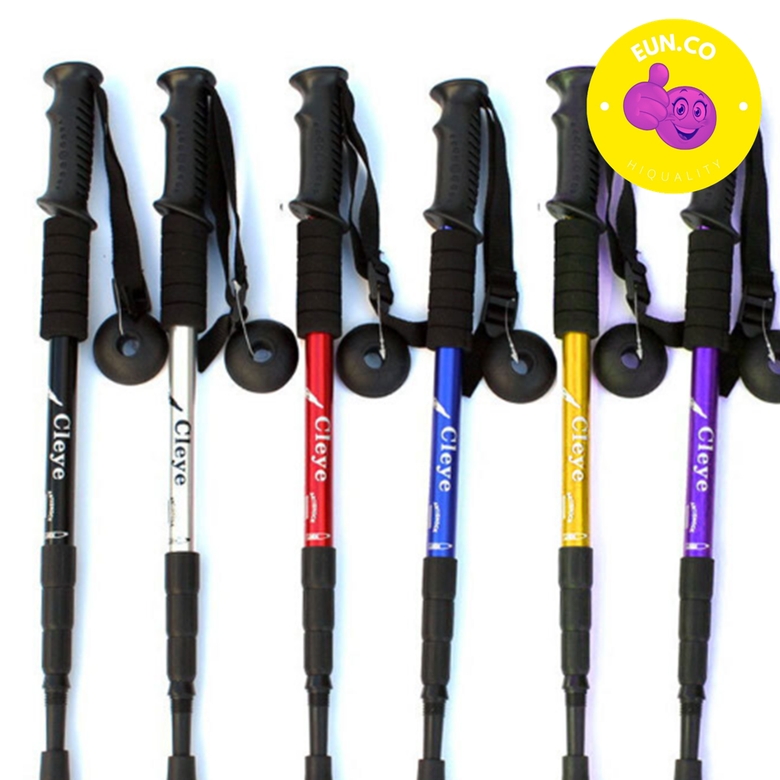 4단 등산스틱 등산폴 경량 워킹스틱 접이식 지팡이 (1+1)